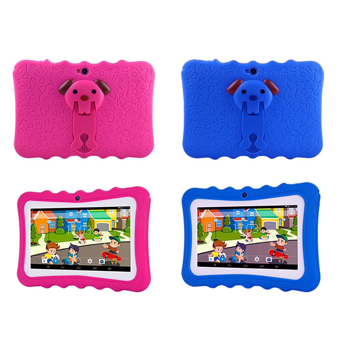 7 Inch Android Kids Tablet – WIFI Tablet with Leather Case, Perfect Gift for Kids
