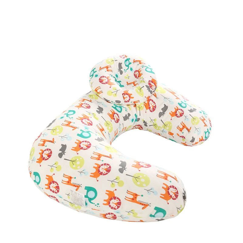 2-Pack U-Shaped Baby Nursing Pillows with Cotton Zipper Covers