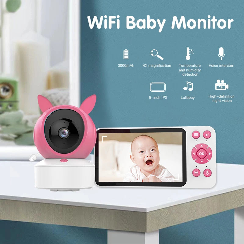 DANMINI™ 5-Inch HD Smart Baby Monitor (C8B)