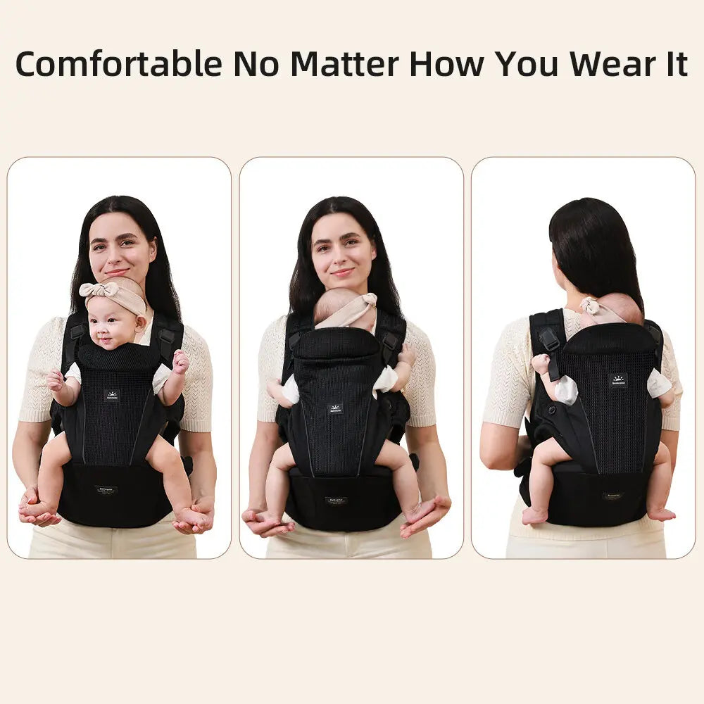Sunveno™ Ergonomic 4-in-1 Baby Carrier – Back Pain Relief Design