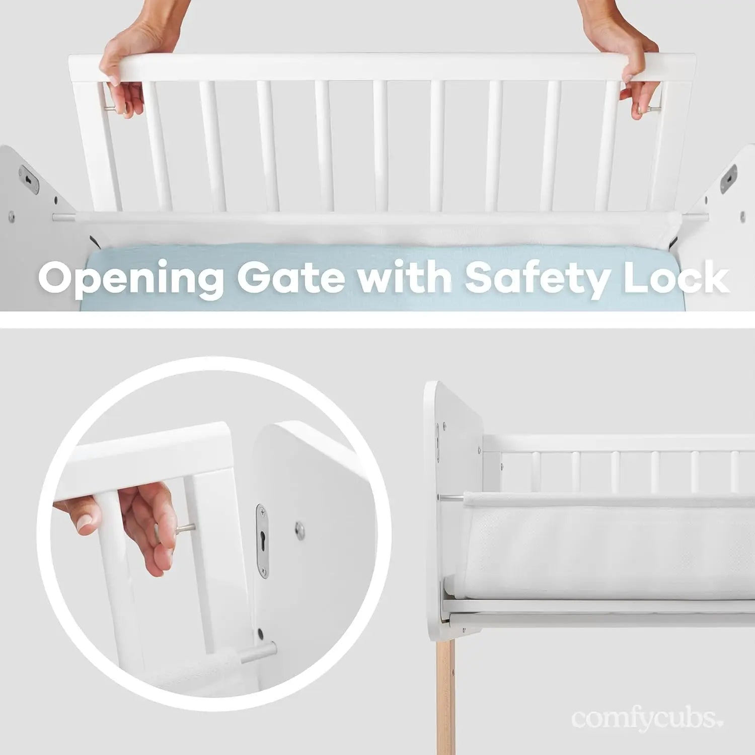 DreamNest™ Convertible Wooden Bassinet
