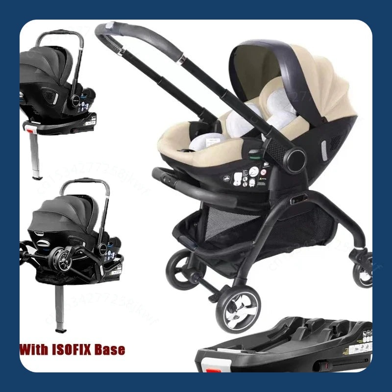 AuraPicks™ 4-in-1 Baby Stroller & Car Seat Combo