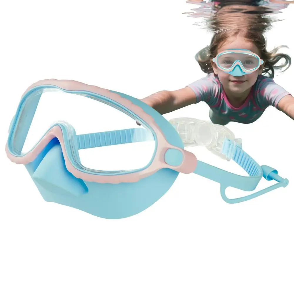 SplashGuard™ Kids Swim Goggles with Nose Cover – Anti-Fog, Leak-Proof, Adjustable & Comfortable for Swimming & Diving