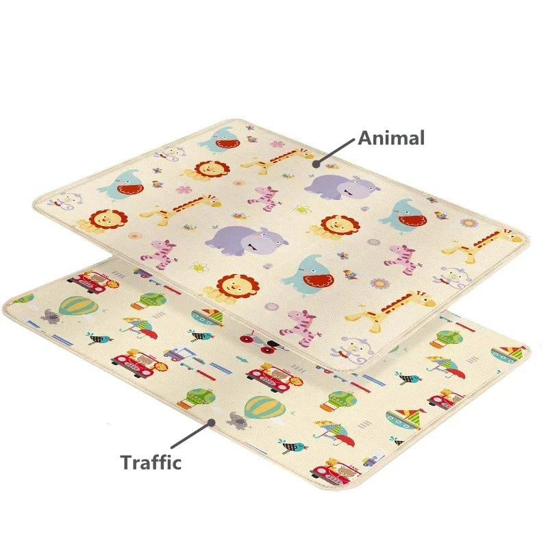 PlayJoy™ Foldable Baby Play Mat – Educational, Soft & Portable Kids Carpet