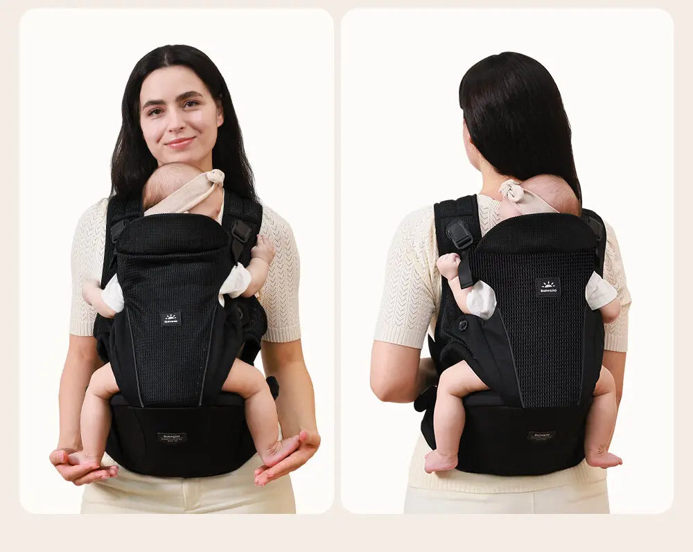 Sunveno™ Ergonomic 4-in-1 Baby Carrier – Back Pain Relief Design