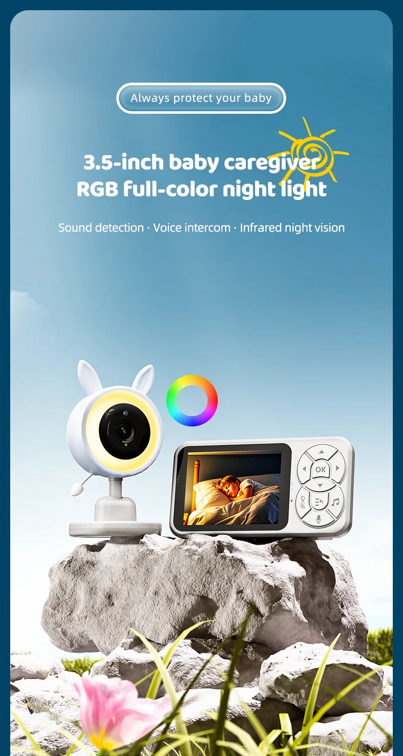 DANMINI™ 3.5" IPS Color Video Baby Monitor (C4L)