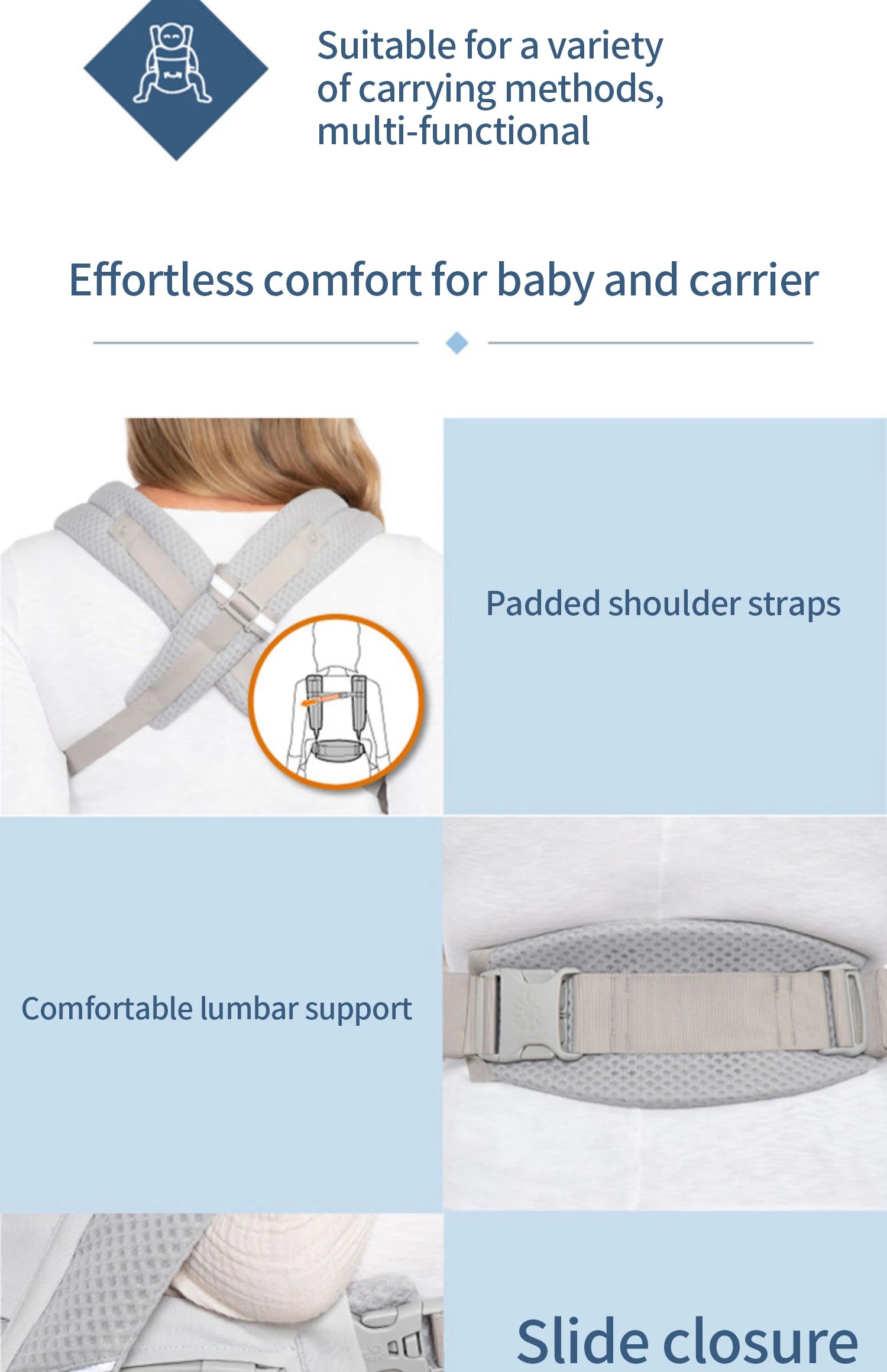 AeroFlow™ 360 Baby Carrier – All-Position Comfort from Newborn to Toddler