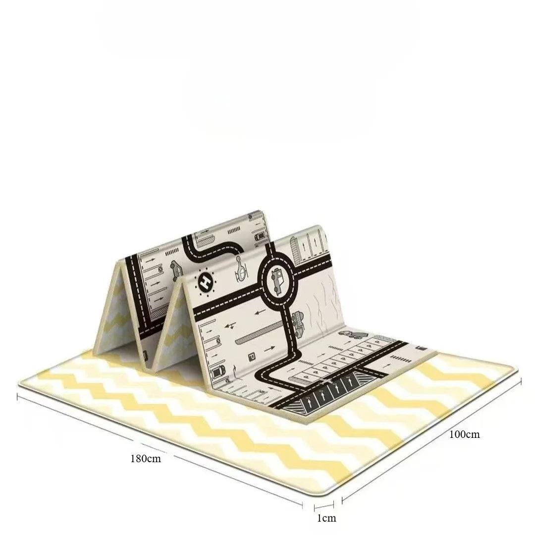 PlayJoy™ Foldable Baby Play Mat – Educational, Soft & Portable Kids Carpet