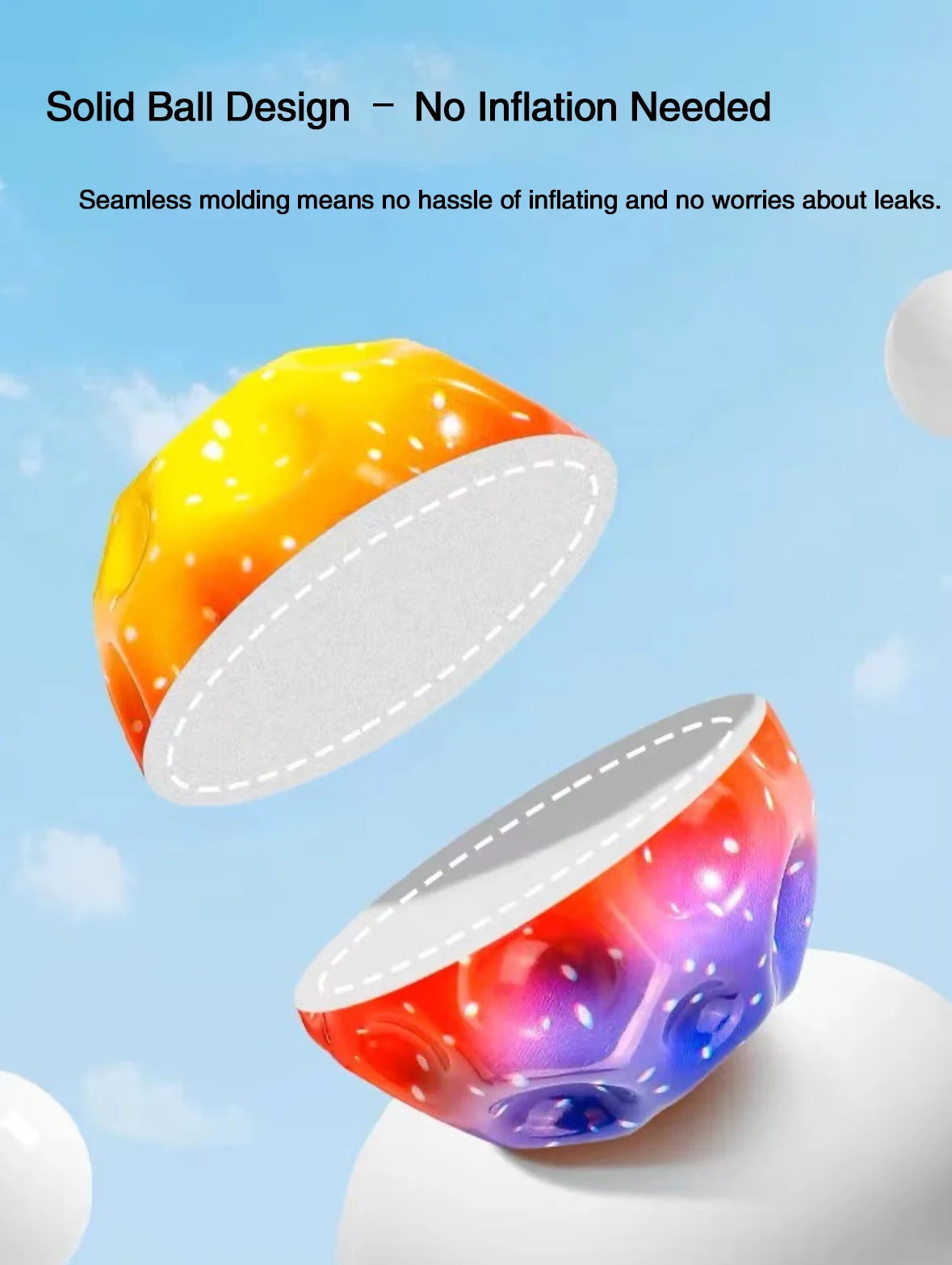 Soft Bouncy Moon Ball Kids Indoor Toy