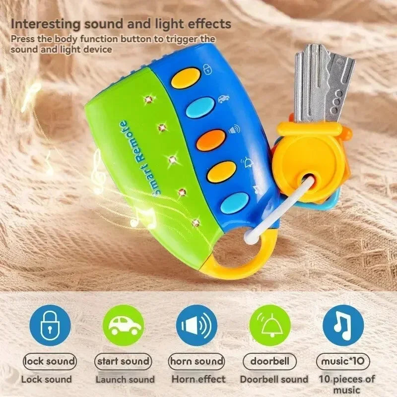 Kid's Musical Key Toy with Lights & Sound