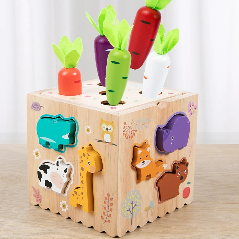 PlayWise™ 8-in-1 Wooden Game – Educational Logic & Hands-On Skills Toy for Kids