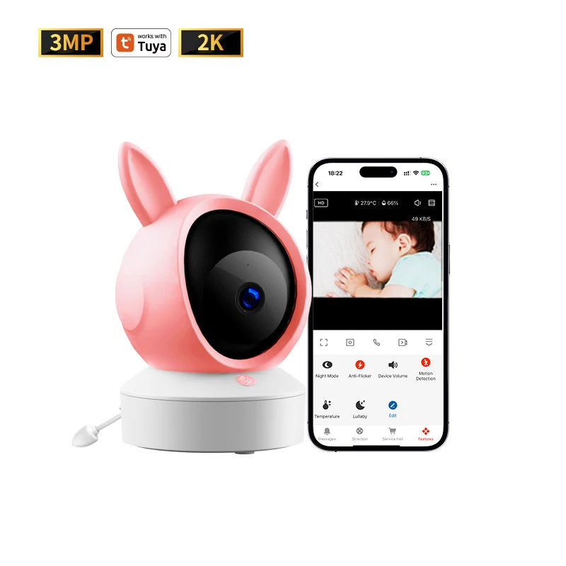 DANMINI™ 5-Inch HD Smart Baby Monitor (C8B)