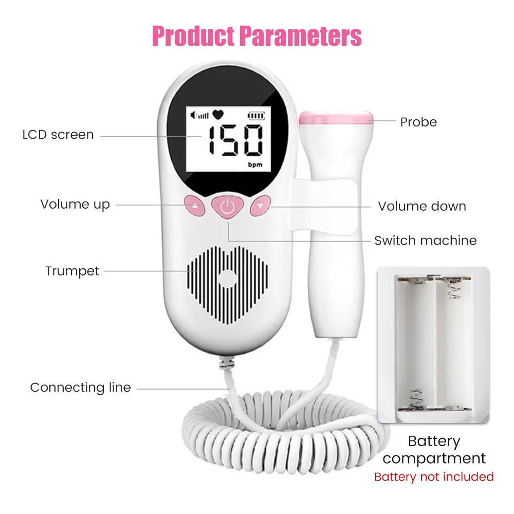 JBMBHC™ T502 3MHz Fetal Doppler