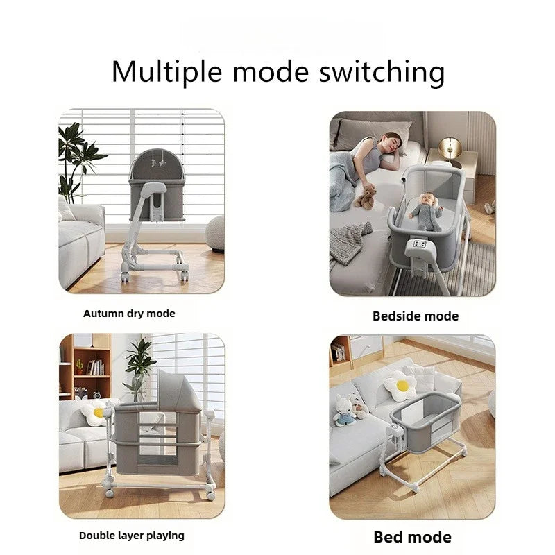 DreamNest™ Portable Folding Baby Crib Bed