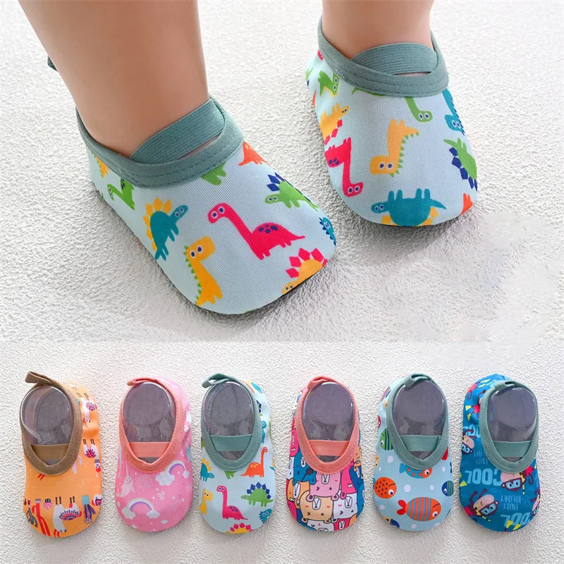 Baby First Walkers – Soft Anti-Slip Floral Shoes