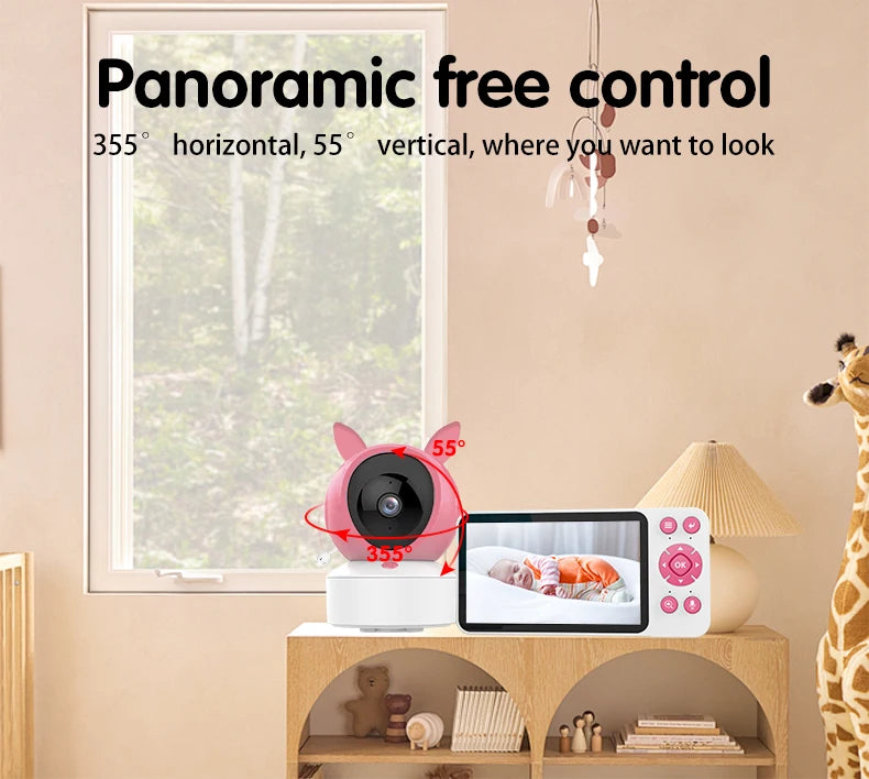 DANMINI™ 5-Inch HD Smart Baby Monitor (C8B)