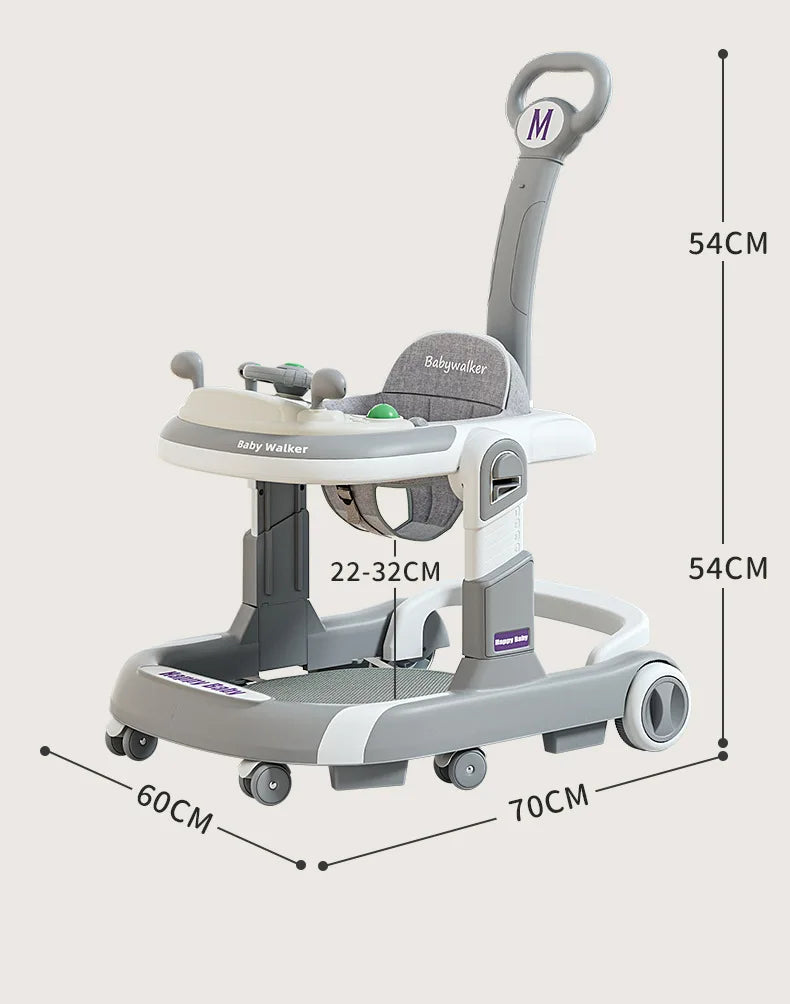 SafeStep™ Foldable Baby Walker – Ergonomic 4-Wheel Walker with Safety Features