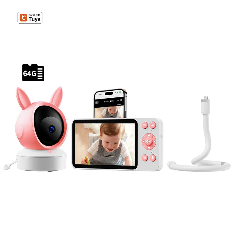 DANMINI™ 5-Inch HD Smart Baby Monitor (C8B)