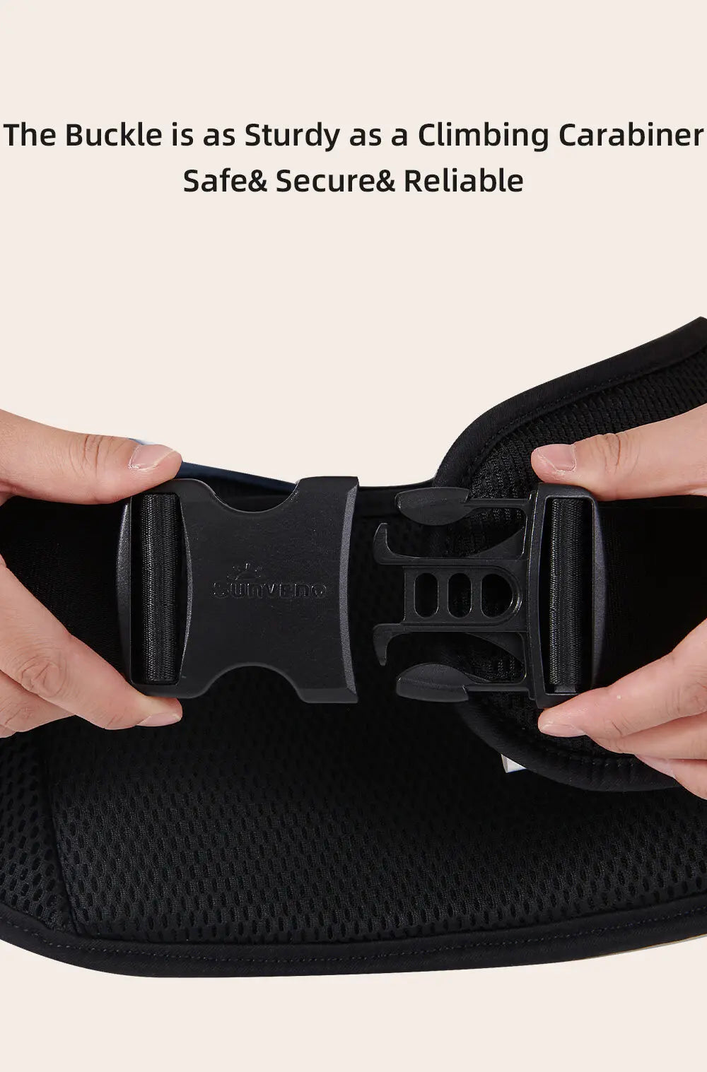 Sunveno™ Ergonomic 4-in-1 Baby Carrier – Back Pain Relief Design