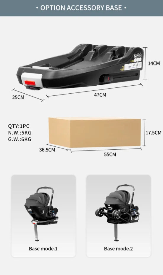 AuraPicks™ 4-in-1 Baby Stroller & Car Seat Combo