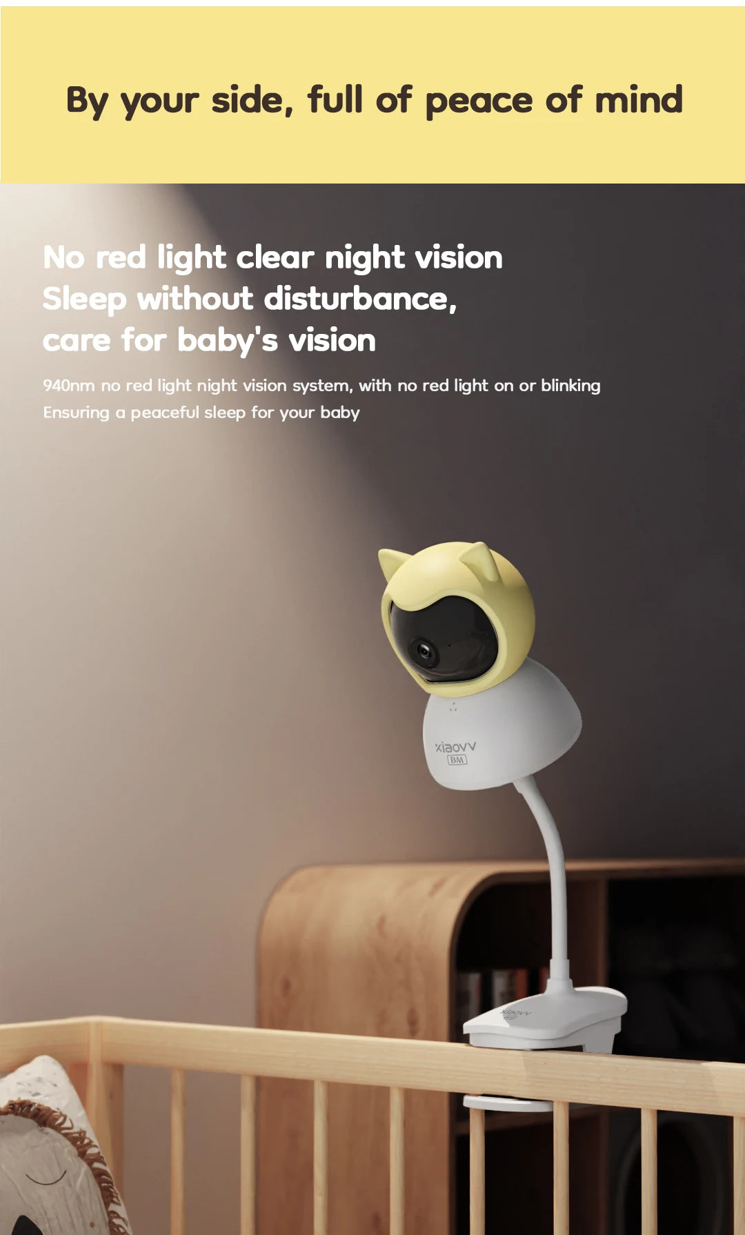 XiaoVV™ 3MP HD Wireless Baby Monitor (Q2 BM)