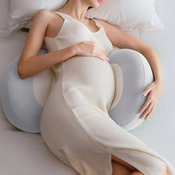 AIBEDILA™ Maternity U-Shaped Support Pillow – Comfort Cushion for Belly, Waist & Side Sleep | 38x38x4cm Polyester Fiber