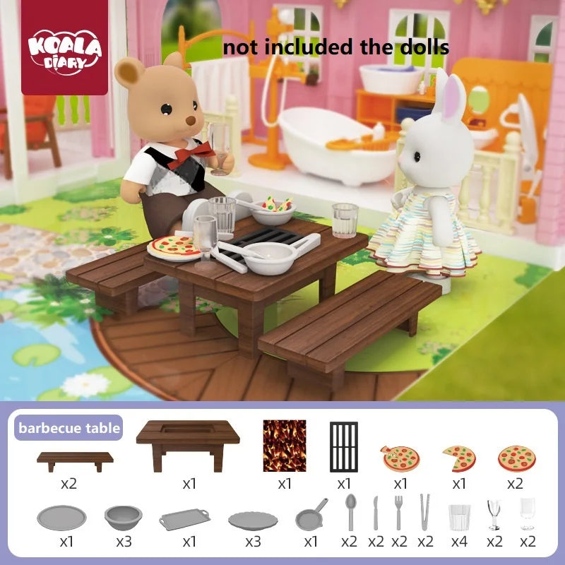 Miniature Dollhouse Furniture Set for Kids
