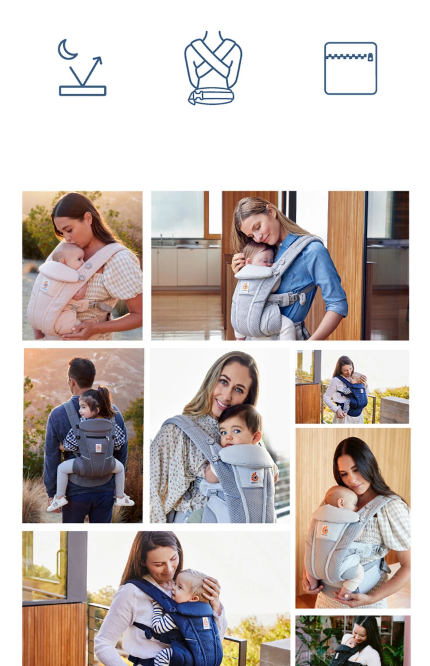 AeroFlow™ 360 Baby Carrier – All-Position Comfort from Newborn to Toddler