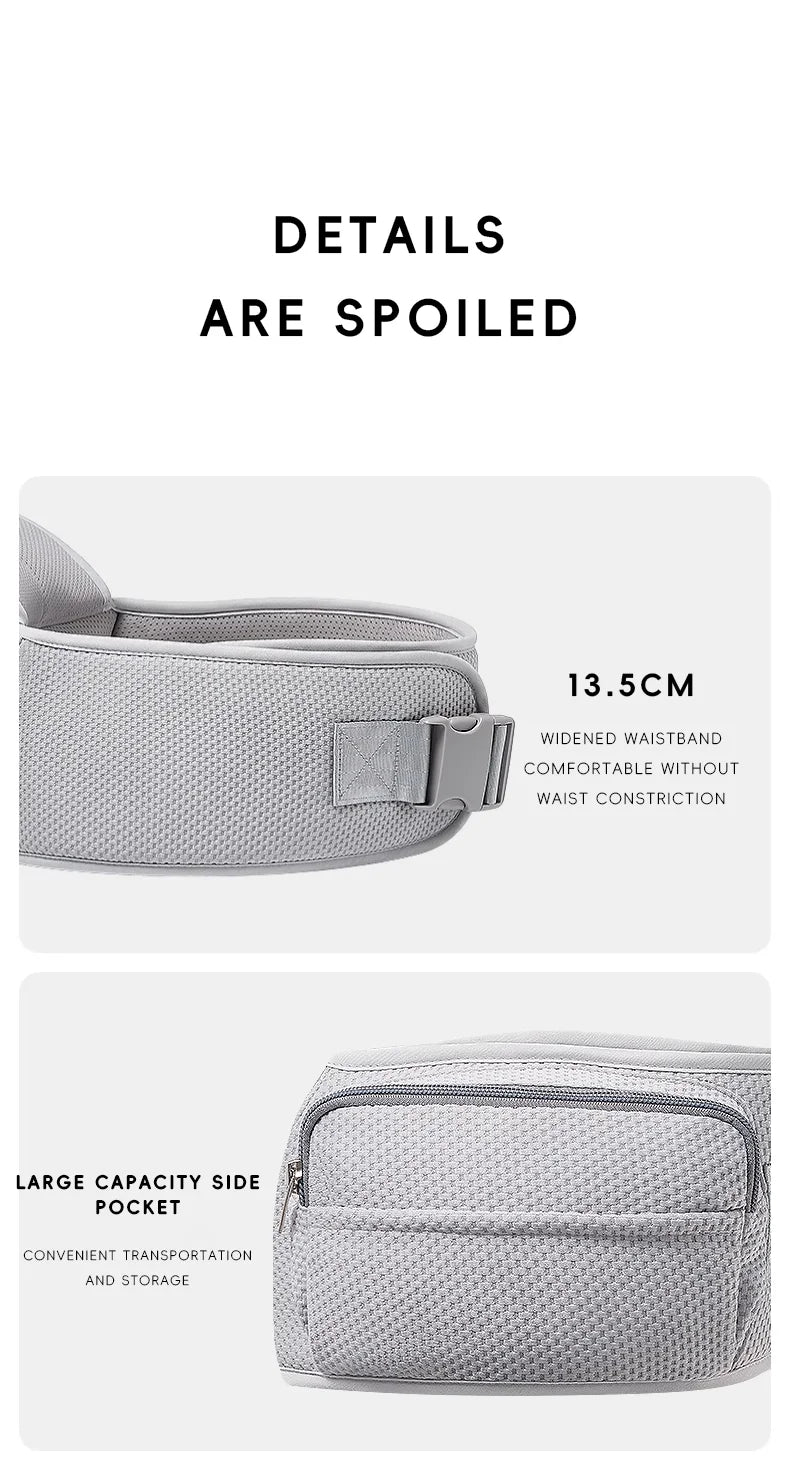 AIBEDILA™ Ergonomic Waist-Stool Baby Carrier – Anti-Gravity Comfort 20kg+