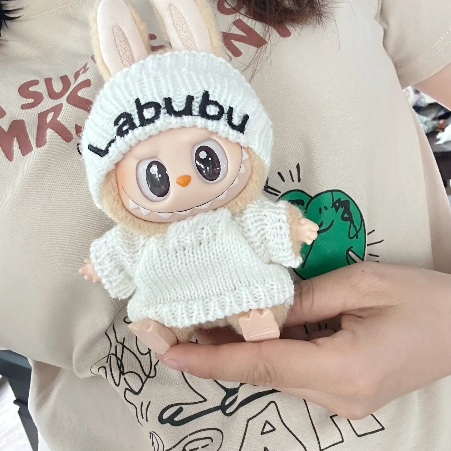 TinyTrend™ Labubu Doll Clothes Set – Fashion Outfit Accessories for 15–17cm BJD Dolls |