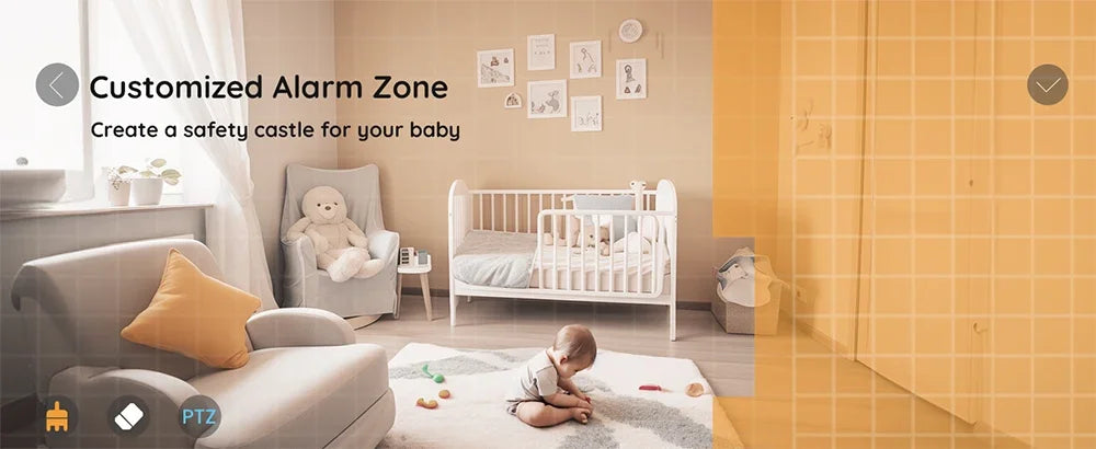 ZySecurity™ 2K 3MP Wireless Video Baby Monitor (ZY-MY06)