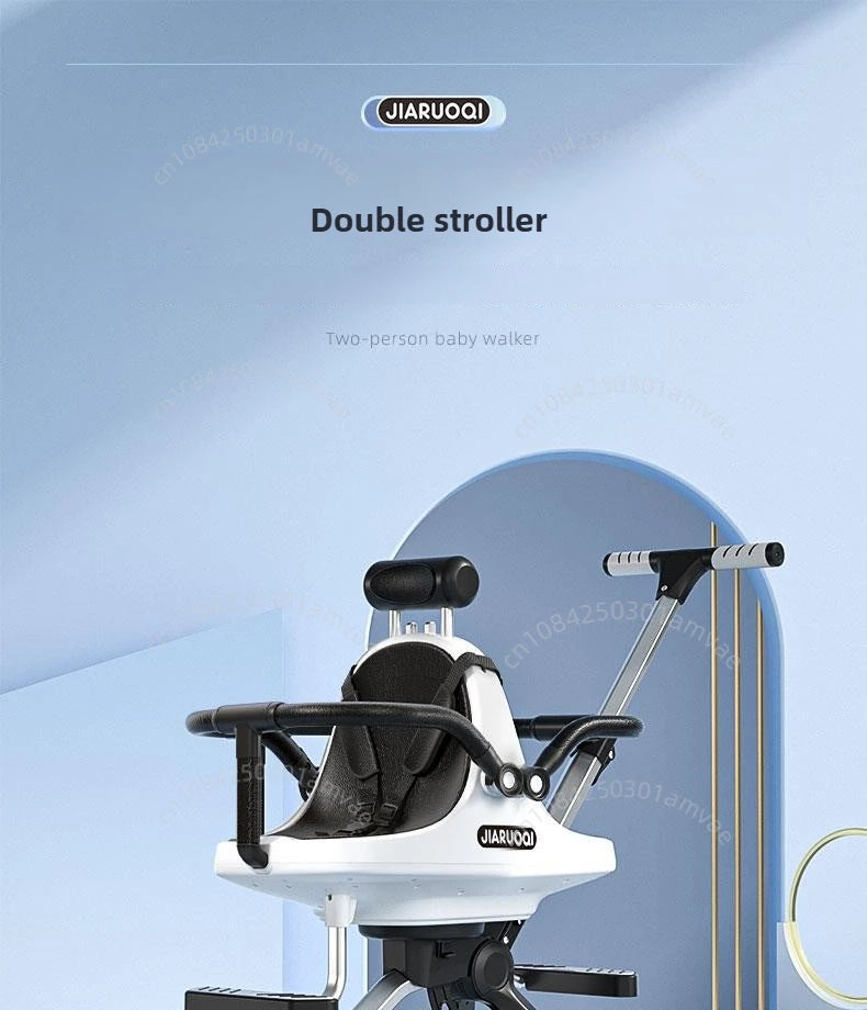 AuraPicks™ TwinGlide Pro Double Stroller