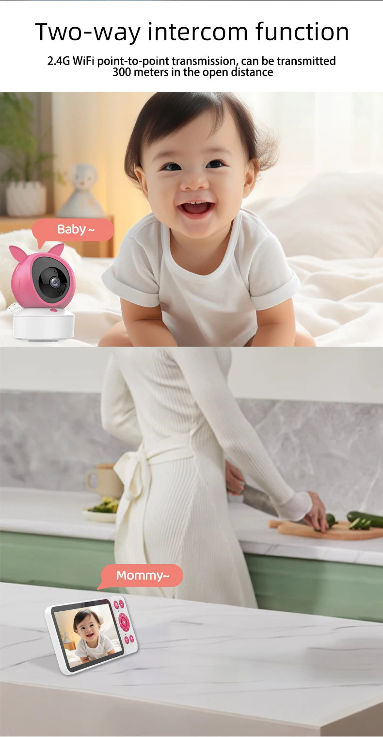 DANMINI™ 5-Inch HD Smart Baby Monitor (C8B)