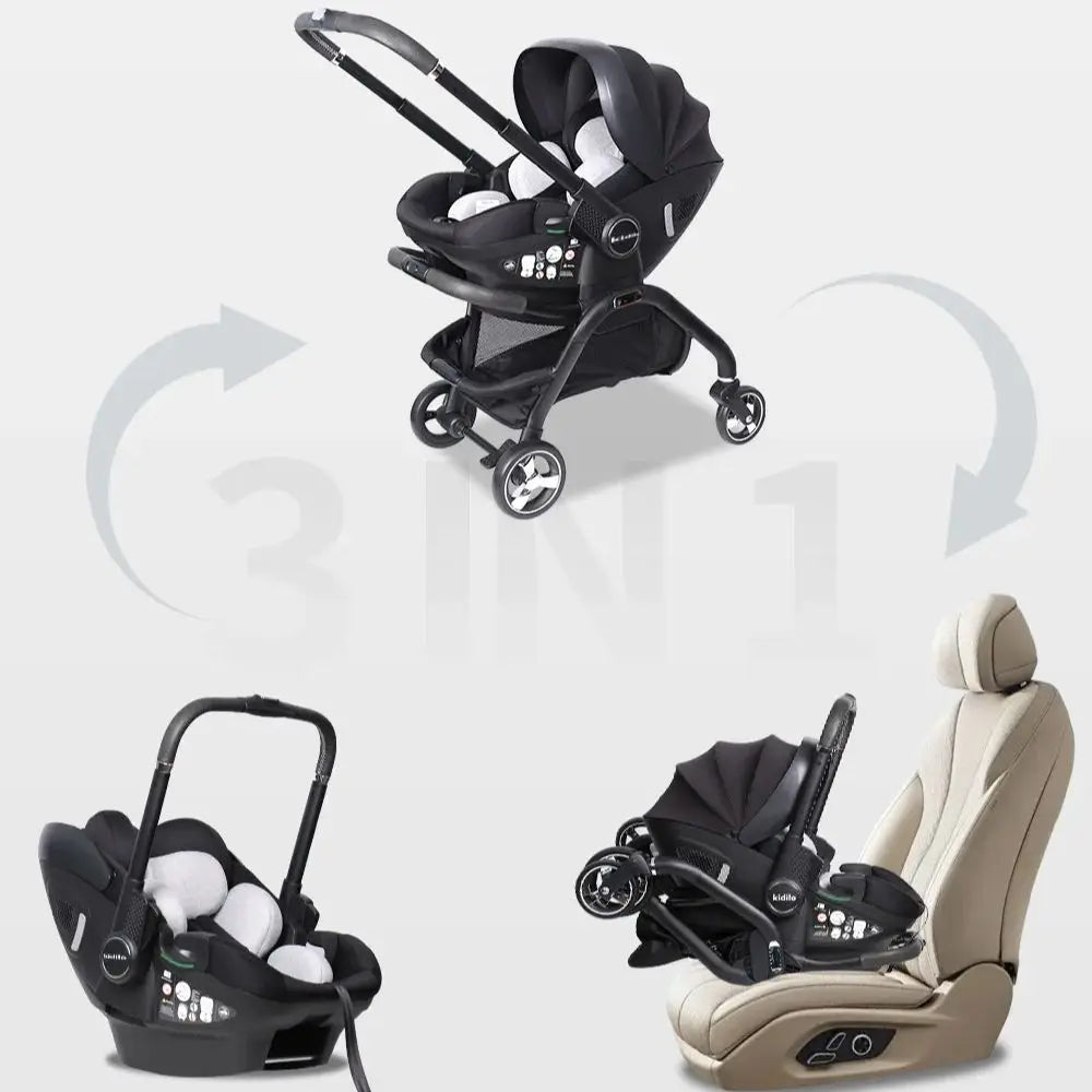 Kidilo™ 3-in-1 Baby Car Seat Stroller