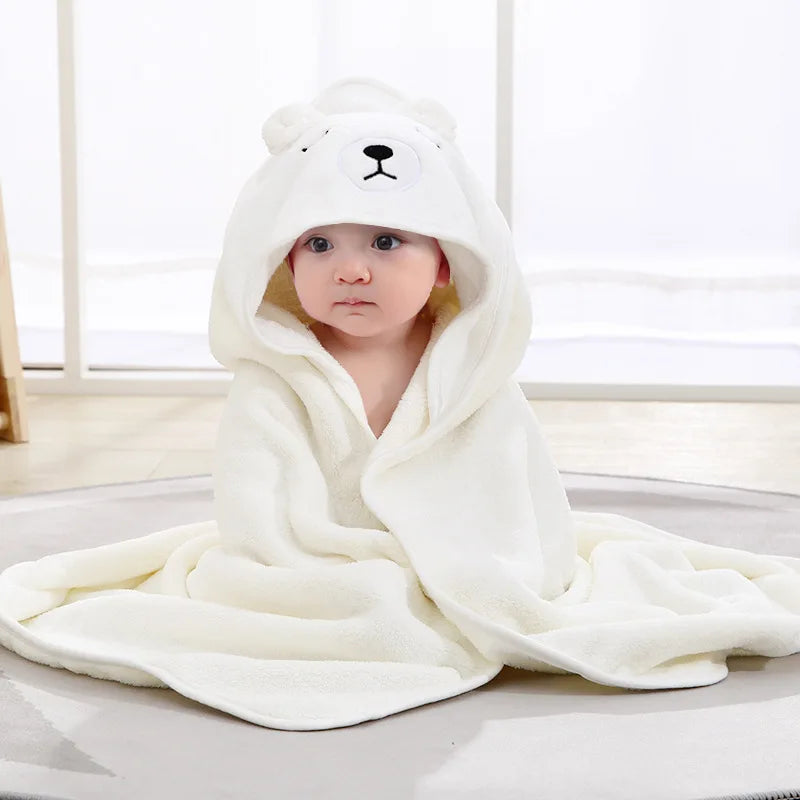 Baby Cartoon Bath Towel – Soft Absorbent Multi