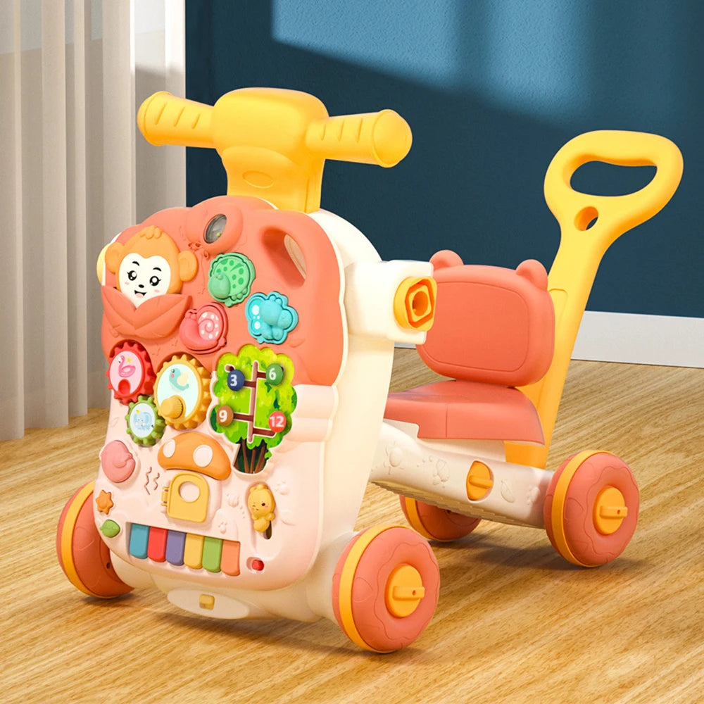 FunStep™ 5-in-1 Baby Walker – Activity Board, Play Table & Scooter for 0–2Y