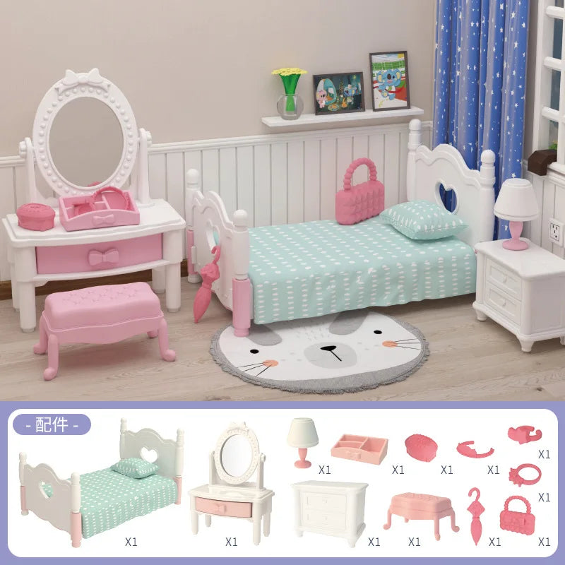 Miniature Dollhouse Furniture Set for Kids