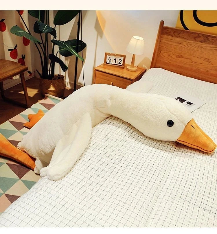 GFPAN™ Giant Plush Duck Pillow – Soft Cotton Stuffed Animal Toy (50/90/130cm)