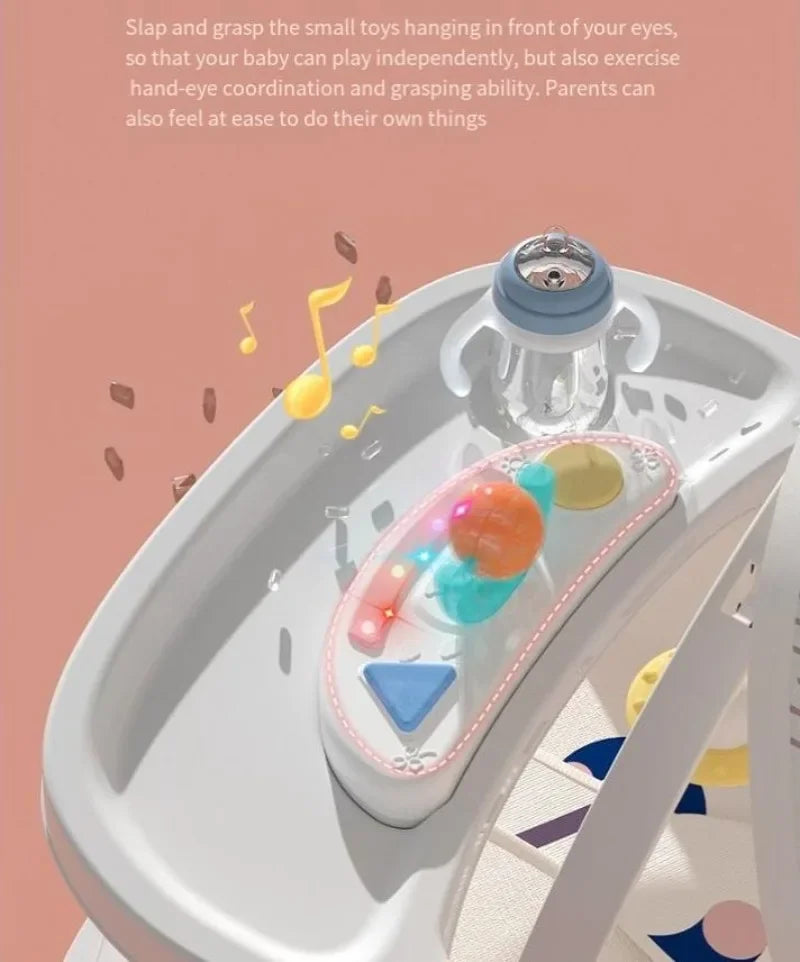 DreamNest™ 5-in-1 Baby Rocking Chair | Multi-Functional Bouncer, Seat, Rocker, Dining & Trolley