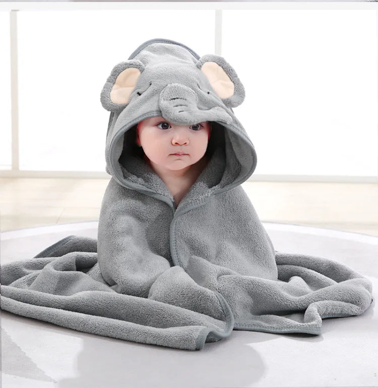 Baby Cartoon Bath Towel – Soft Absorbent Multi