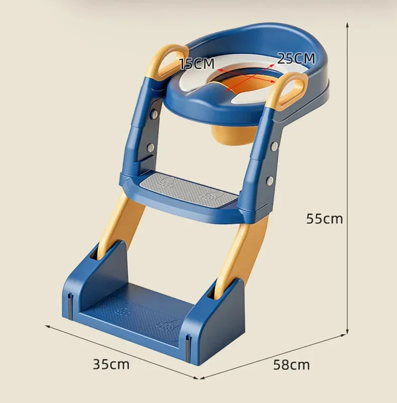 EasyPot™ Folding Baby Potty Training Seat with Step Stool Ladder – Portable Travel Toilet
