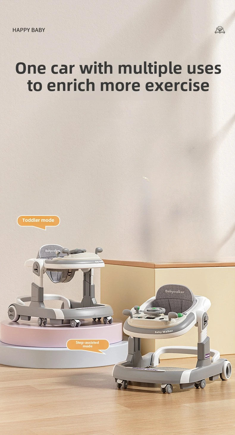 SafeStep™ Foldable Baby Walker – Ergonomic 4-Wheel Walker with Safety Features
