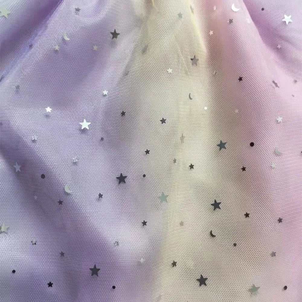 Baby Girls Cartoon Mesh Star Sequins Dress