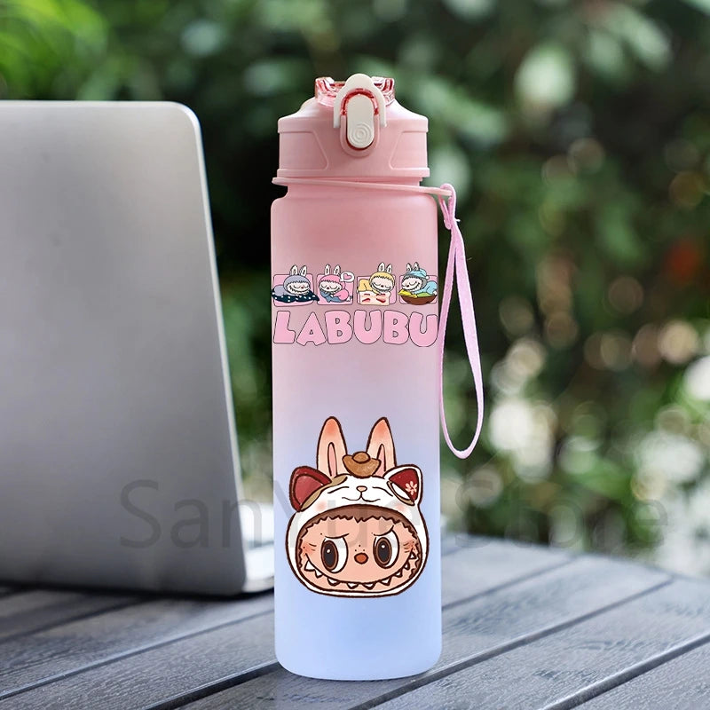 MINISO™ 4-in-1 Anime School Backpack Set – Waterproof Canvas Bag , Lunch Bag, Pen Case & Water Bottle