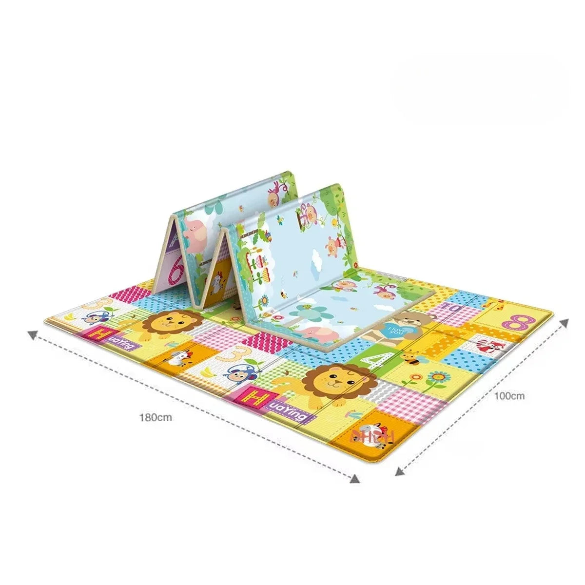 PlayJoy™ Foldable Baby Play Mat – Educational, Soft & Portable Kids Carpet