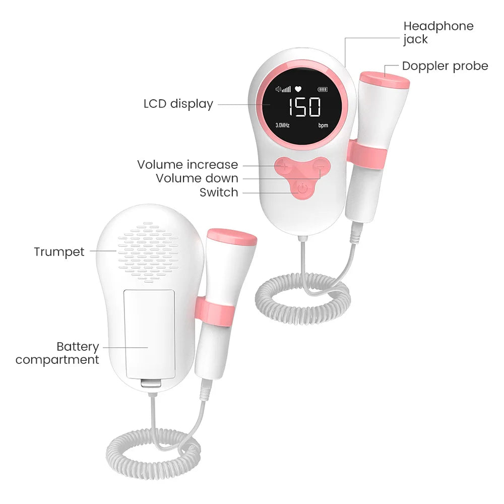 JBMBHC™ T502 3MHz Fetal Doppler