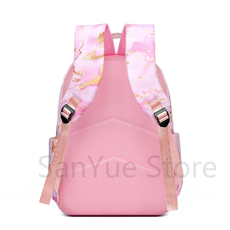MINISO™ 4-in-1 Anime School Backpack Set – Waterproof Canvas Bag , Lunch Bag, Pen Case & Water Bottle