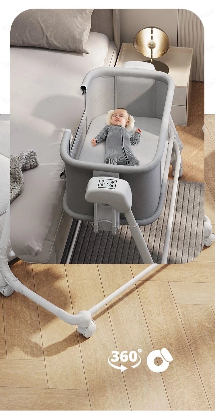DreamNest™ Portable Folding Baby Crib Bed