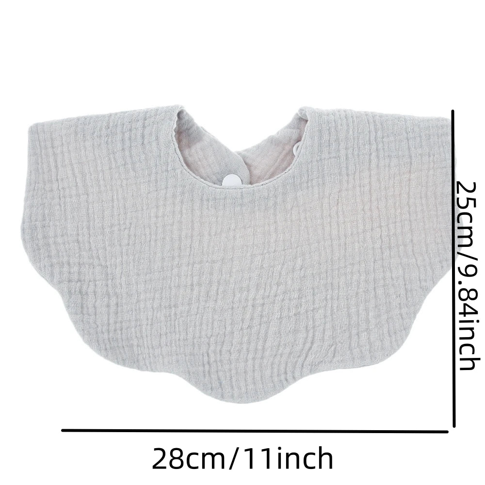 1PC Soft Cotton Baby Bib