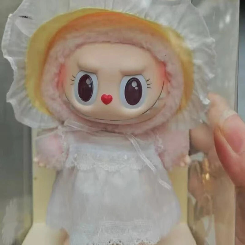 Labubu™ Sweetheart Doll – Mokoko 1st Gen Remastered Mini Plush Pendant | 17CM Vinyl Kawaii Collectible by Hot Toys